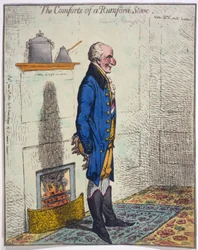 Der Komfort eines Rumford-Ofens, veröffentlicht 1800